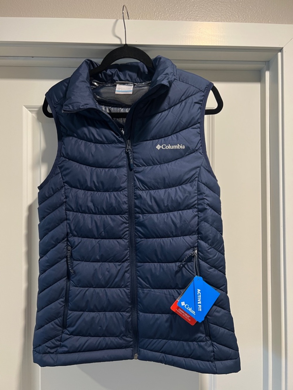 Columbia Navy Quilted Puffer Vest - Women's